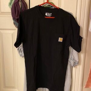 Carhartt Men's Classic Black Tee with Pocket